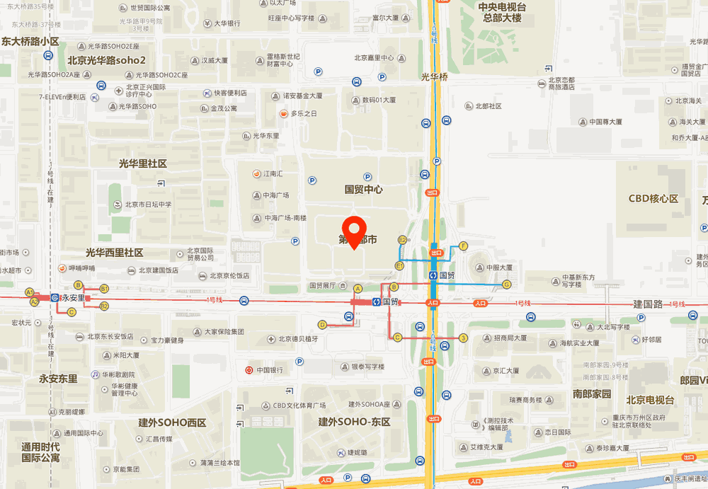 国贸一期位置地图